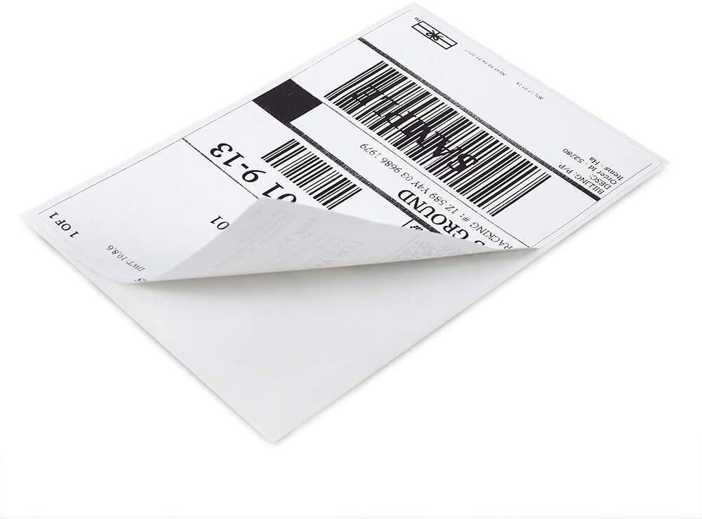500 4×6 Fanfold Direct Thermal Shipping Labels Blank for Zebra and Rollo Printer