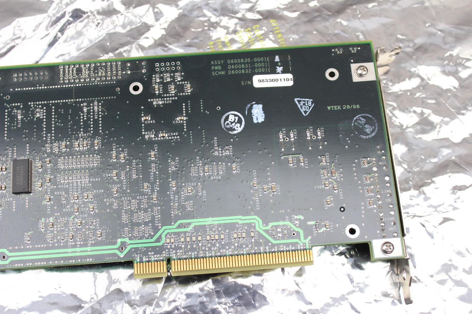 TEXAS INSTRUMENTS TMS320C6X EVM 31-2043A PCI DSP Evaluation Module D600830-0001(