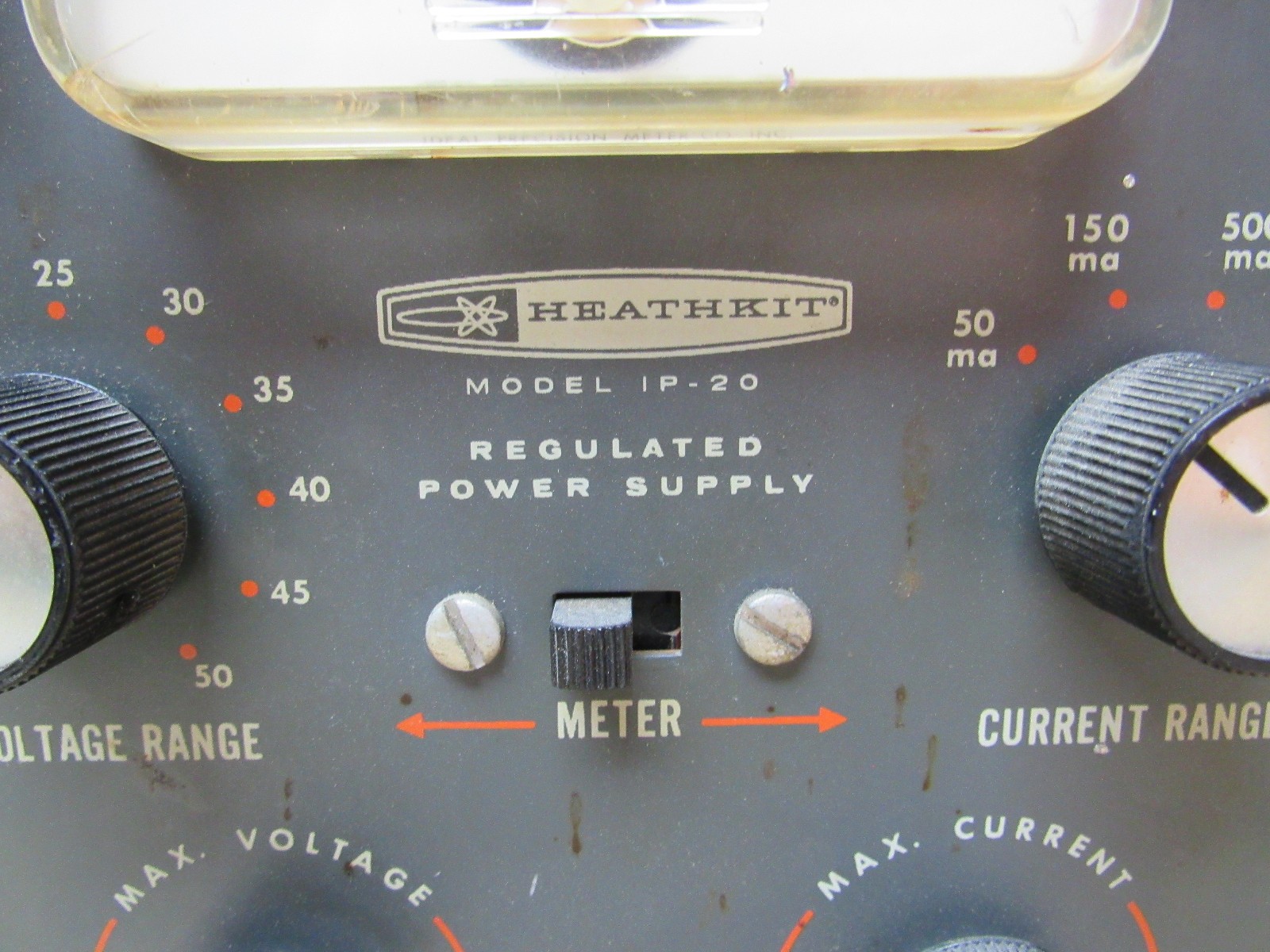 Vintage Heathkit IP-20 Regulated Power Supply for Restoration