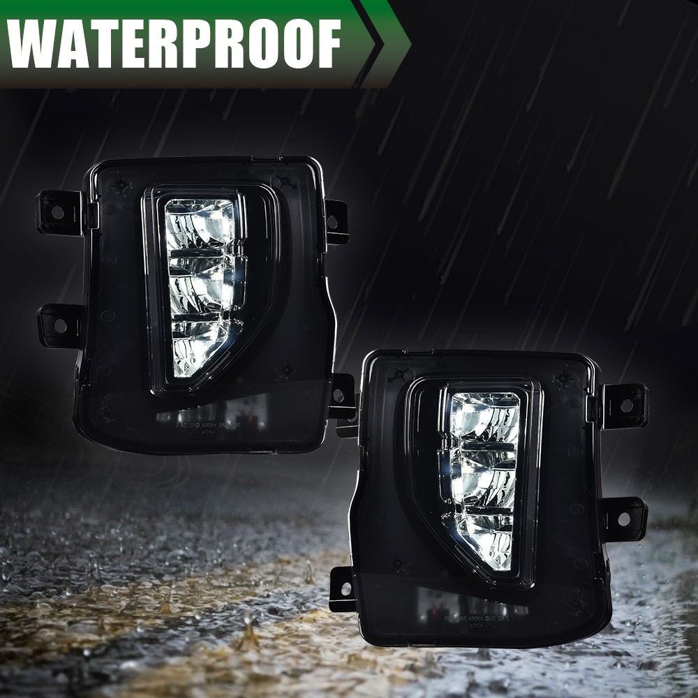 For 2016 2017 2018 Chevy Silverado Bright LED Fog Lights Driving Bumper Lamps