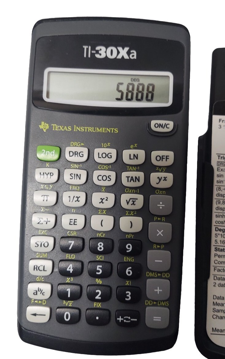 Texas Instruments 30XA Scientific Calculator