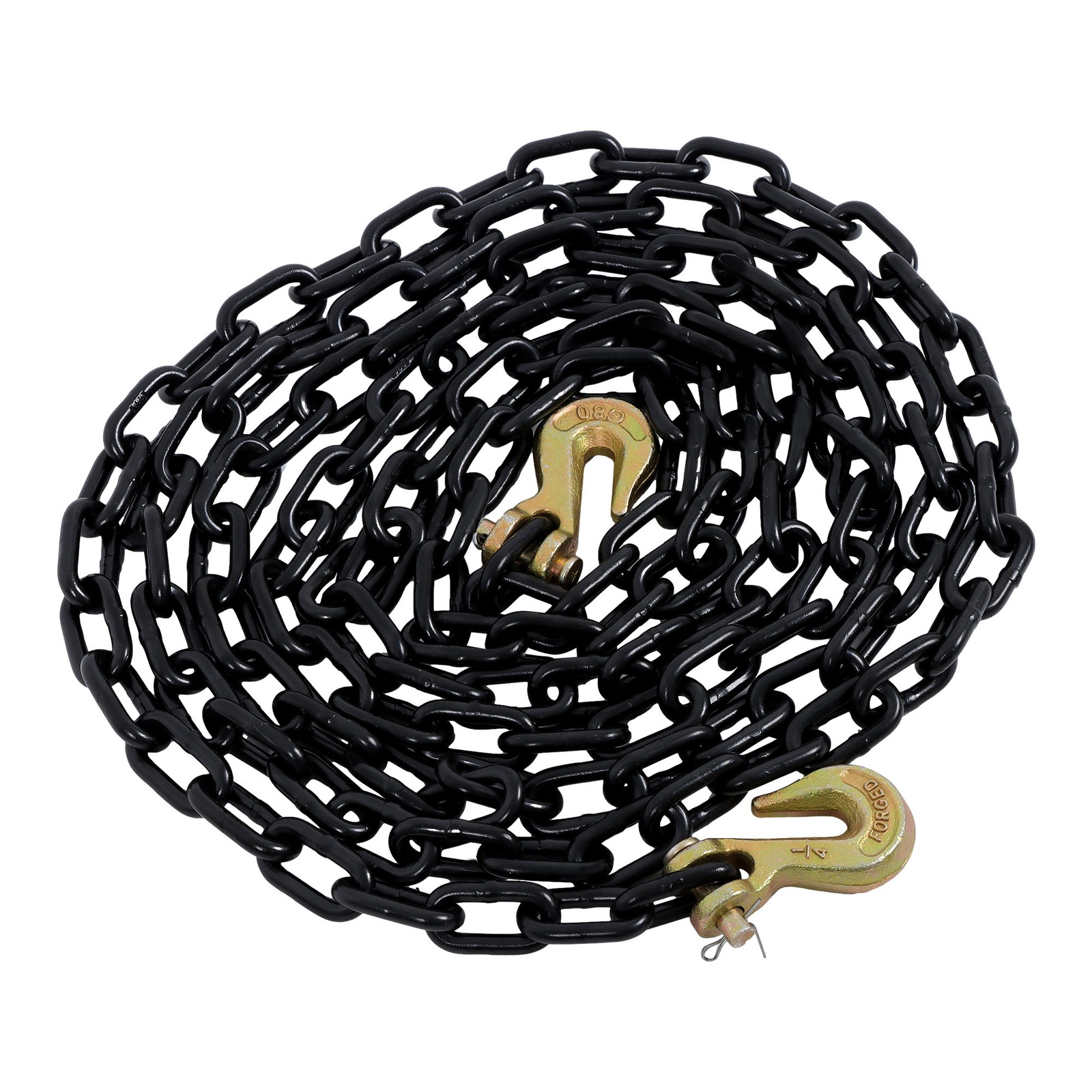 1/4 Inch × 14ft G80 Transport Binder Chain 3300lbs Binder Chain with Hooks