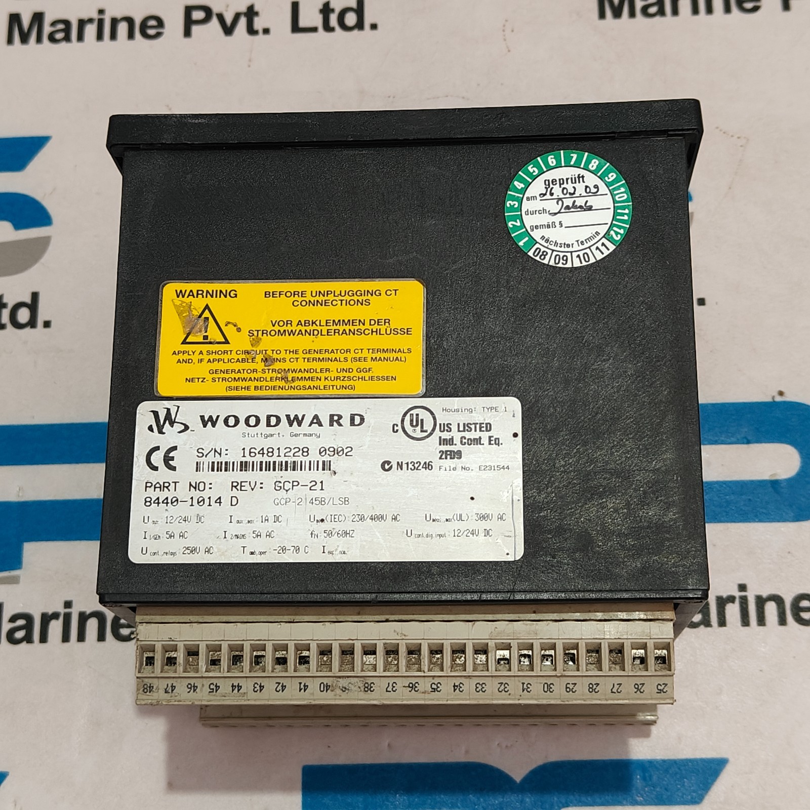 WOODWARD GCP-20 8440-1014 GENSET CONTROL GCP-21 45B/LSB GENERATOR PROTECTION