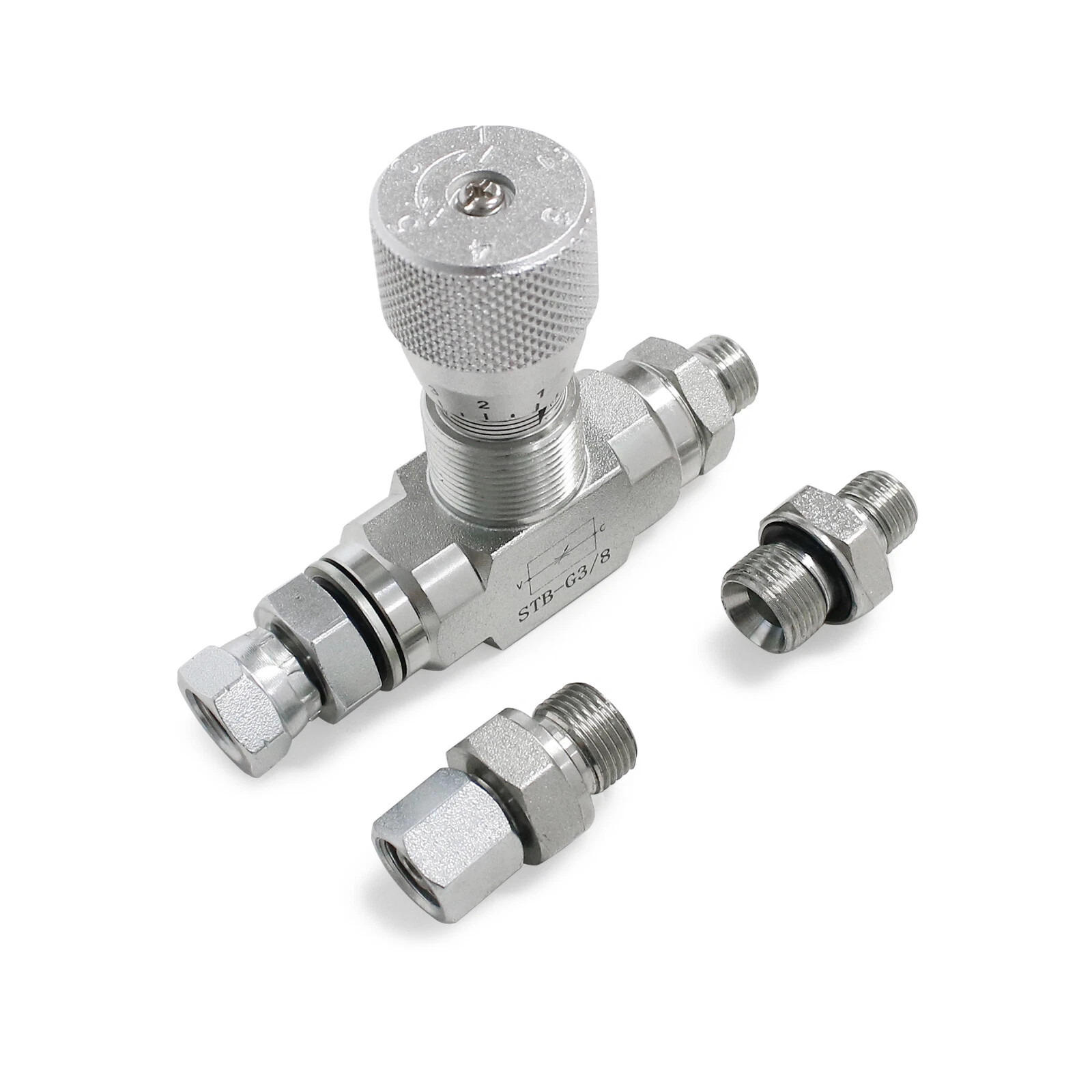 Hydraulic Flow Control Valve – STB-G3/8 – Mini Excavator – AGT – USA-3/8″ L08