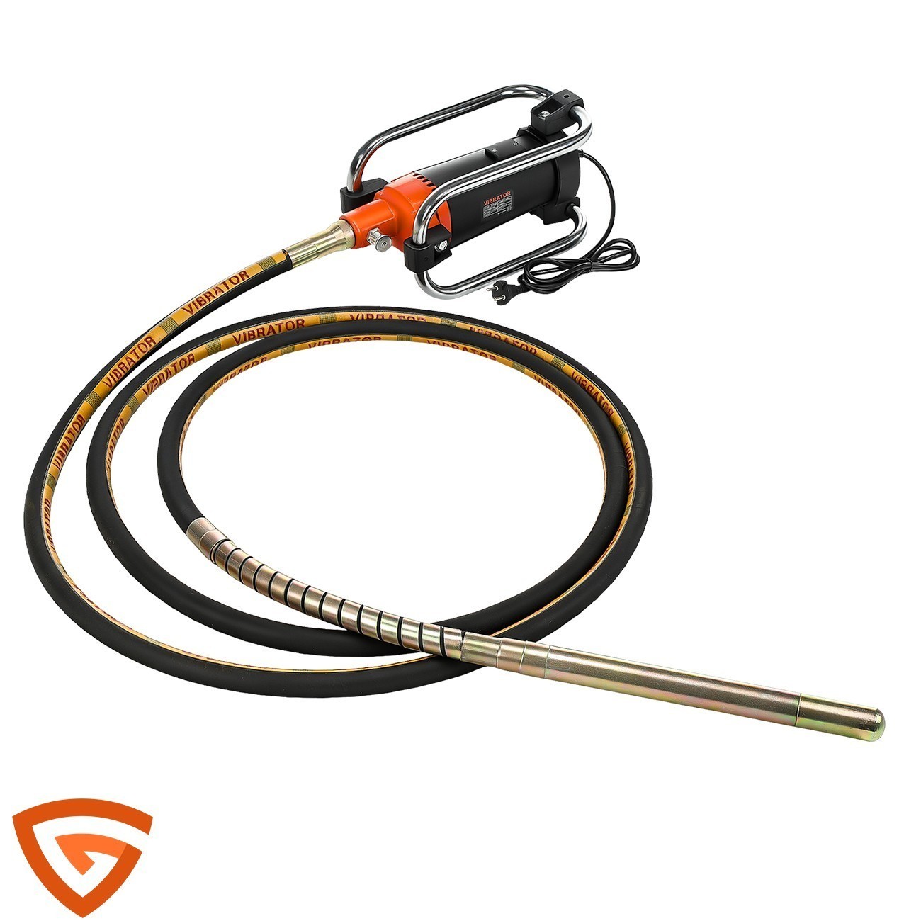 Electric Concrete Vibrator 2000W 14-3/4 feet Poker to Remove Air Bubbles 6m