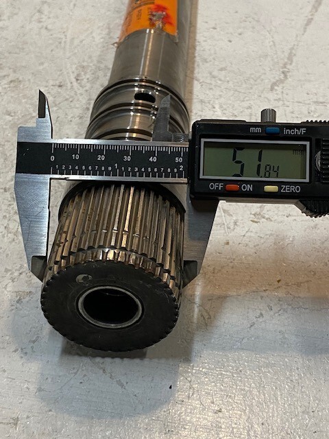 Input Shaft 18-1/2″ Long 52mm OD End 41 Teeth 20mm ID 30mm OD End 33 Teeth
