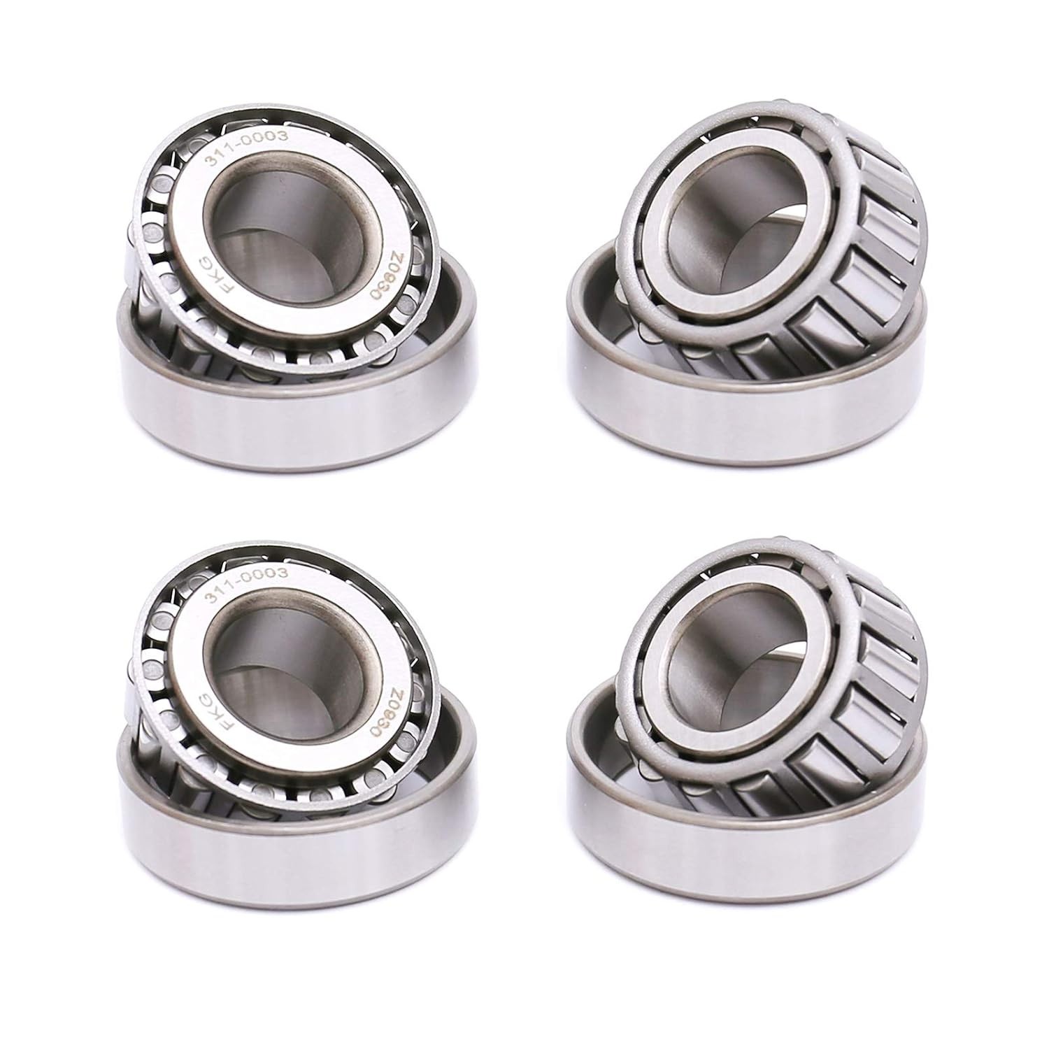 High-Performance Set of 4 Tapered Roller Bearings LM11949 LM11910 – Alloy Steel
