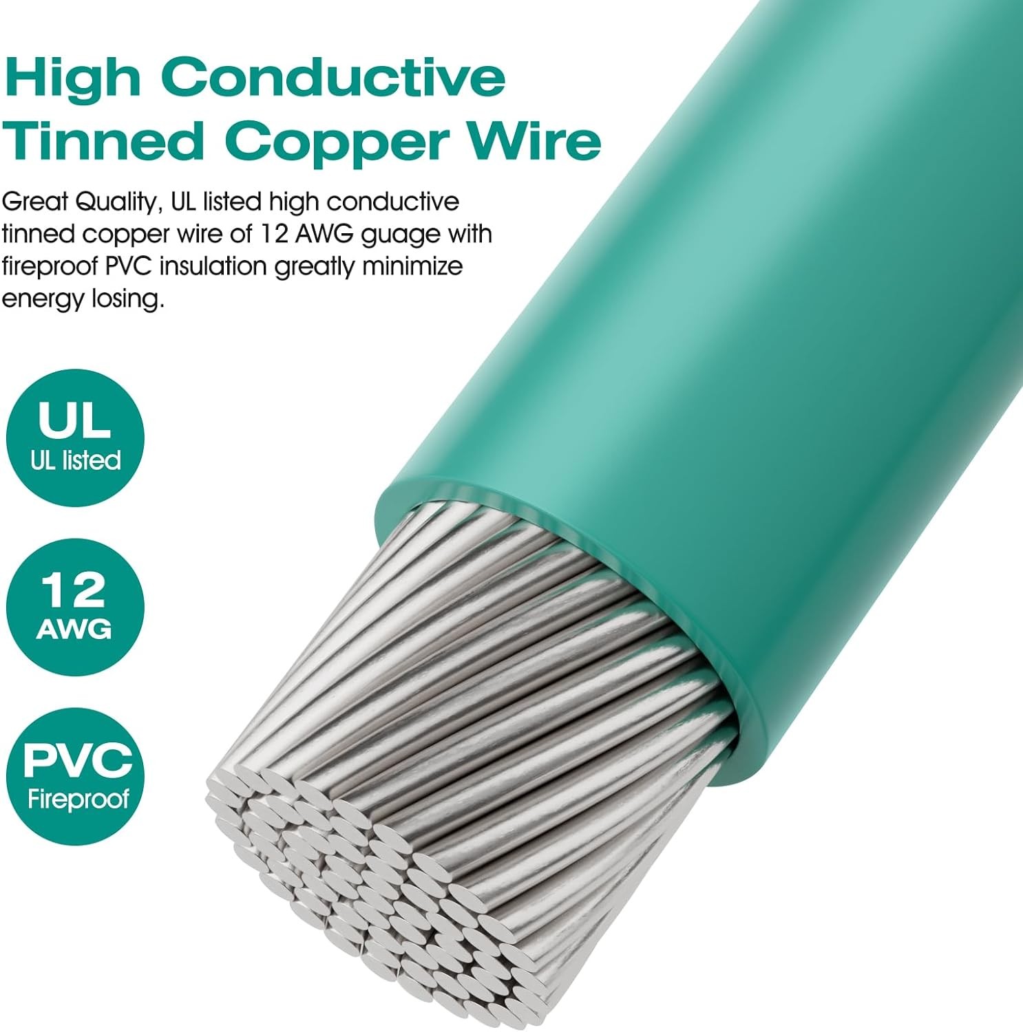 Portable Ground Rod with 4ft 12AWG UL Listed Grounding Wire with Crocodile Clip