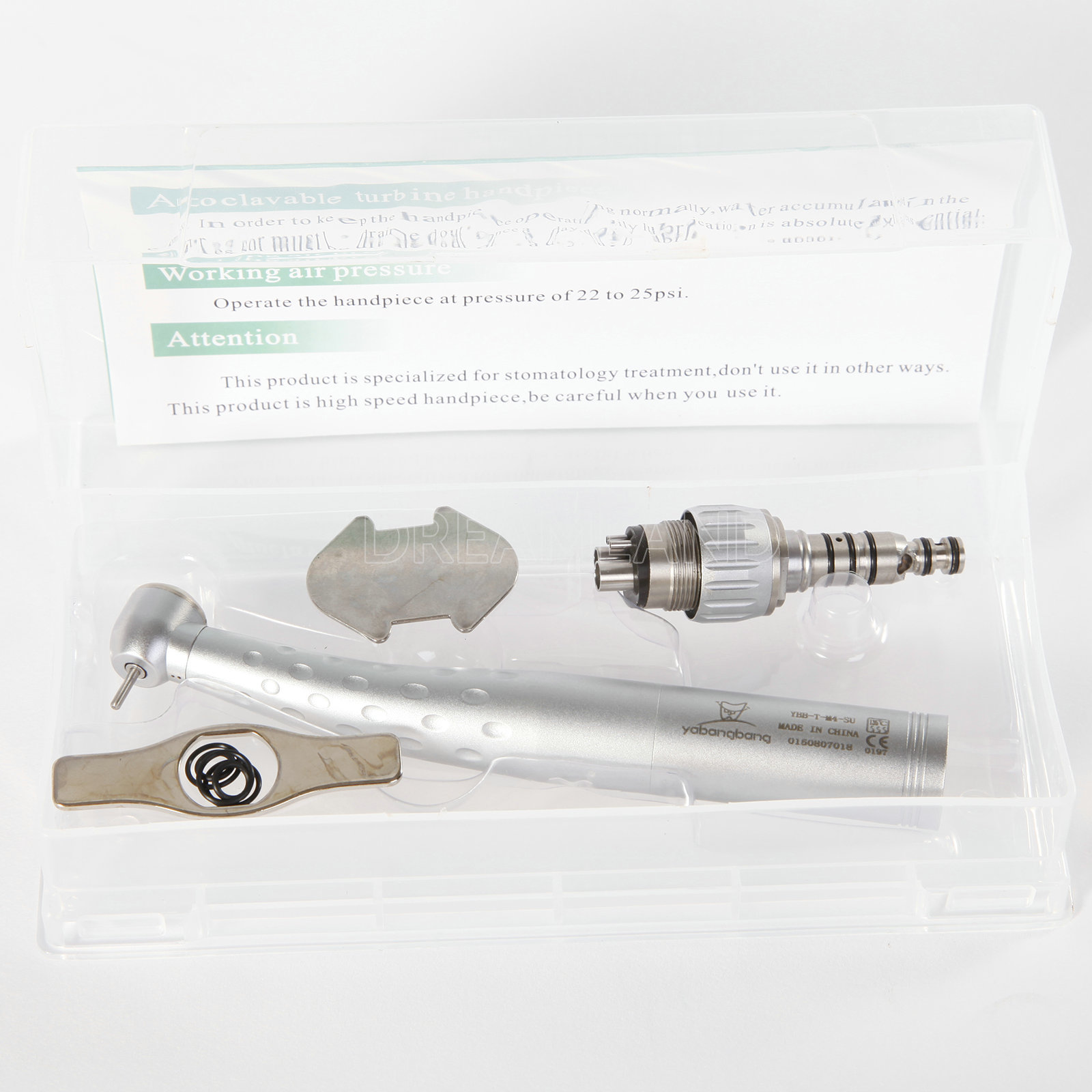 5 Yabang Dental High Speed Handpiece Big Torque with 4 Holes Coupler GD4