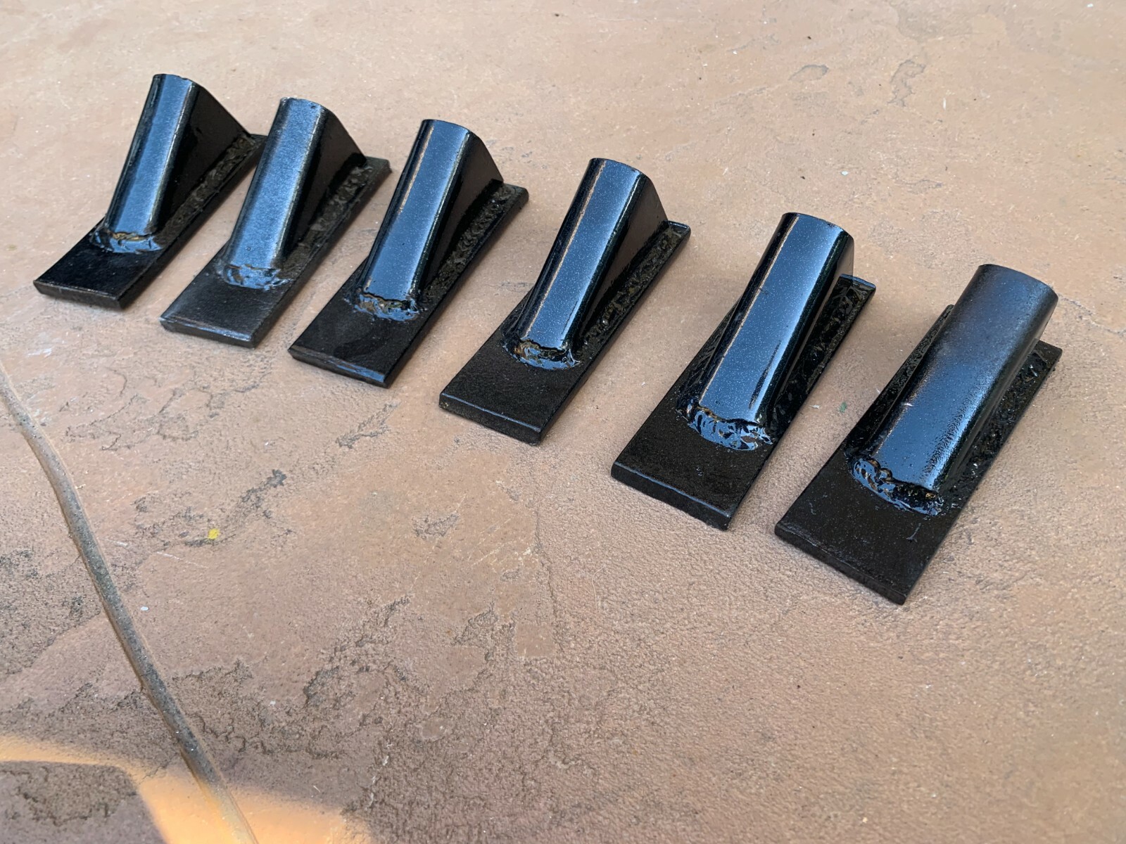 6 pcs of Box blade scape blade ripper shanks points tips for 3/4″ thick shank