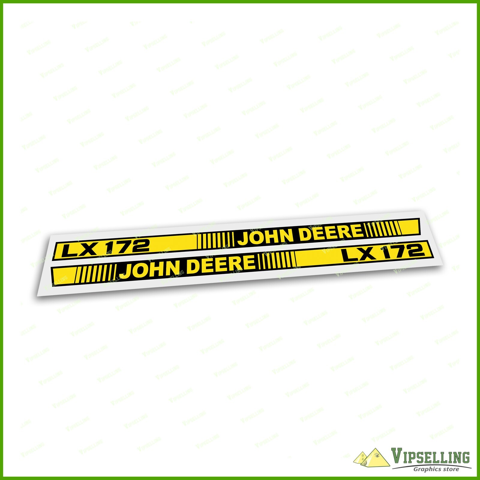 John Deere LX172 Lawn Tractor Hood Left Right Stripes Decals Stickers Lengths