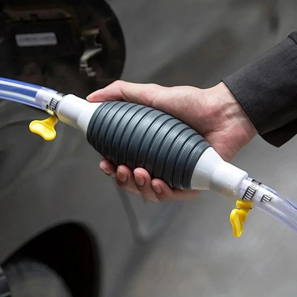 Siphon Hand Pump Portable Manual Car Fuel Transfer Pump for Gas Gasoline Petrol