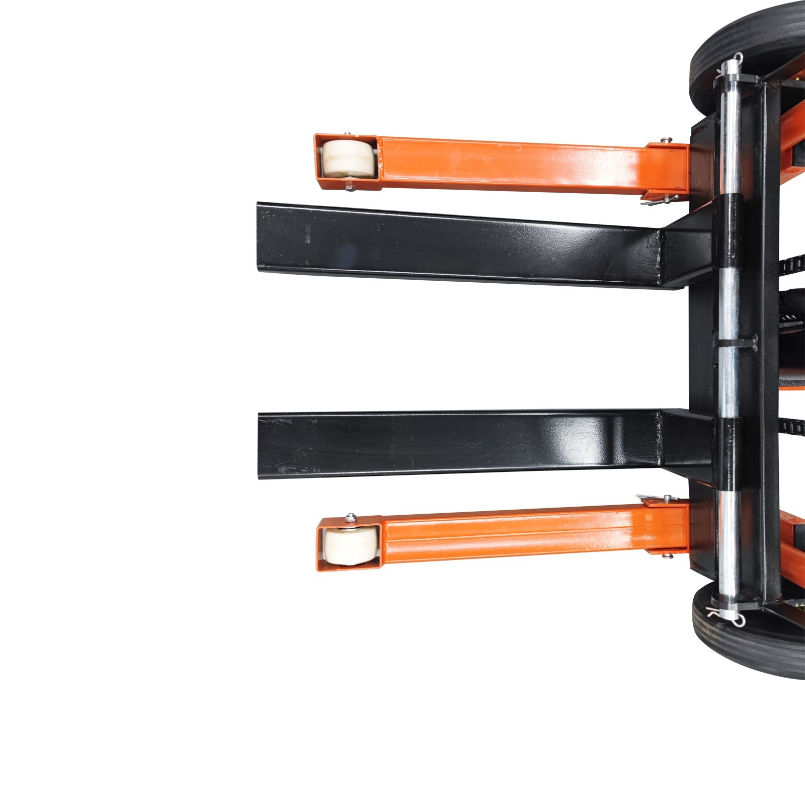 400Lb/200Kg Hand Forklift Truck Manual Push/Pull Winch Stacker Cargo Trolley