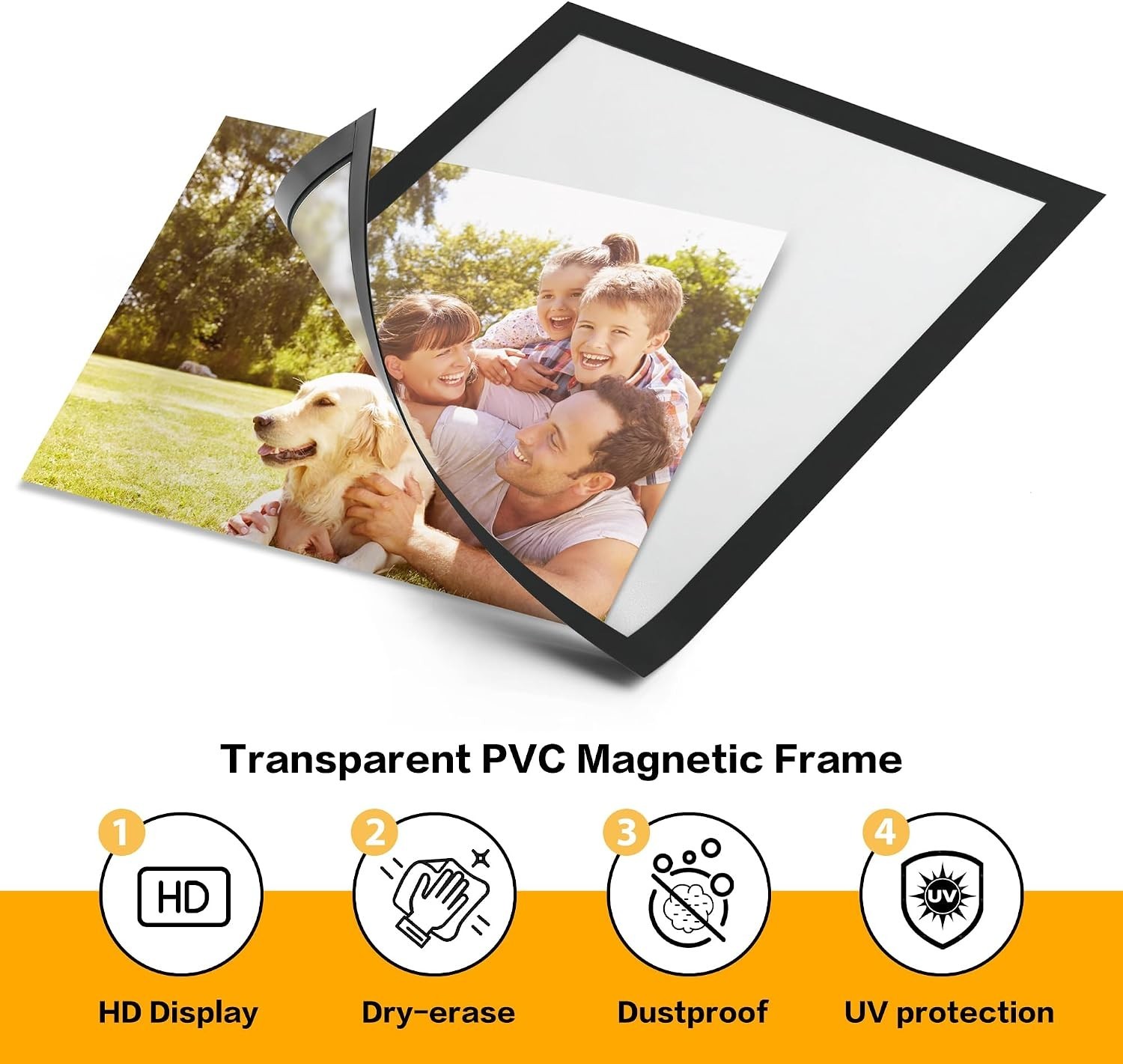 Magnetic Picture Holder Set – 20-Pack 8.5×11 Magnetic Frames