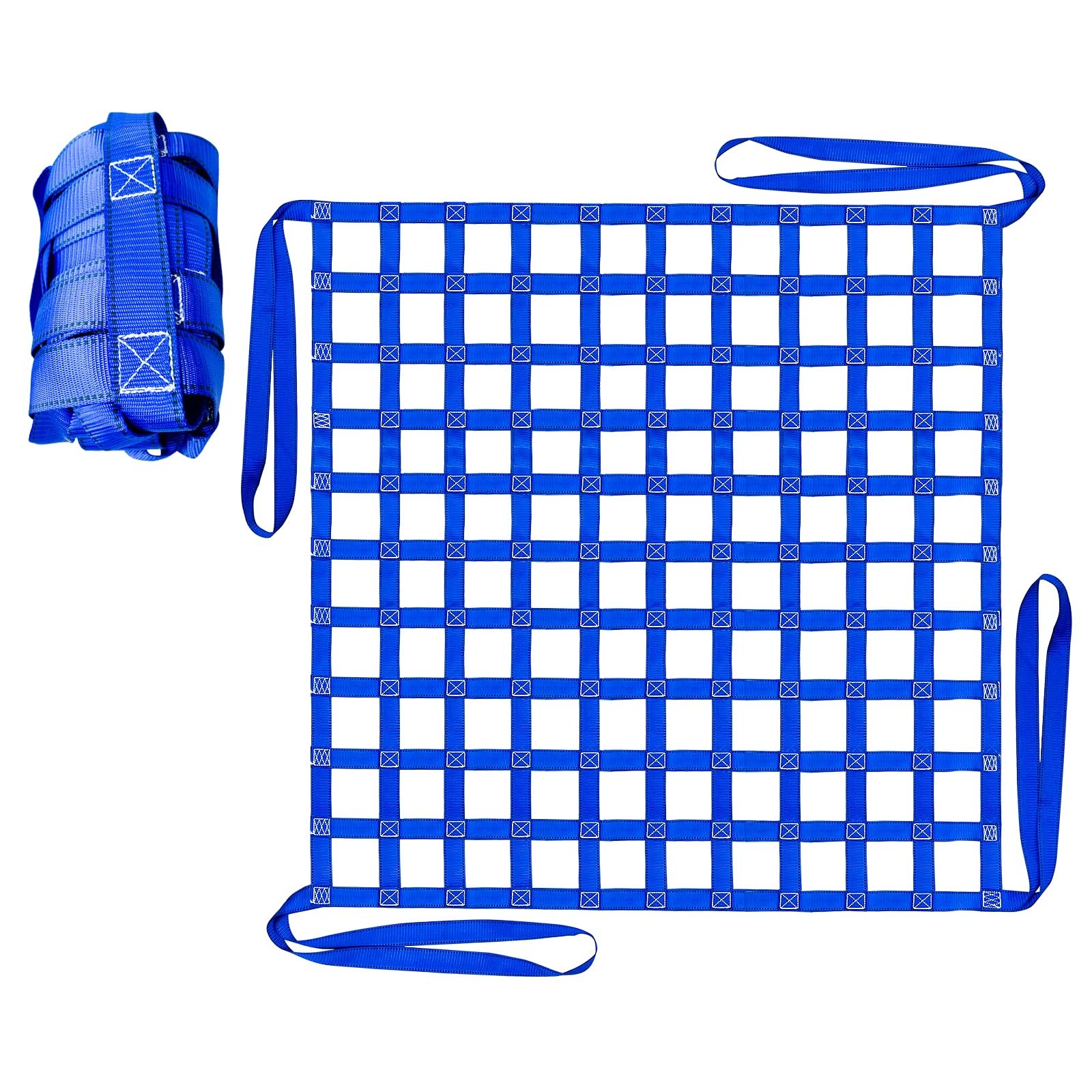 Cargo Lifting Net 1212LBS, 4.92’X4.92′ Safety Lifting Net Straps for Hoist 10Cm