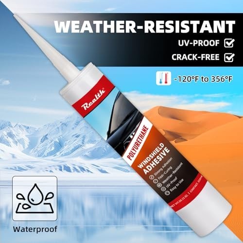 Polyurethane Windshield Adhesive & Sealant 50ML 2 Pack High Strength Fast Curing
