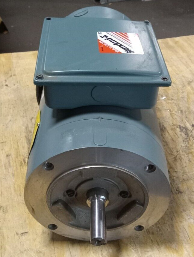 NEW BALDOR 3/4 HP AC BRAKE MOTOR 208-230/460 VAC 3Ø 1750 RPM 56C TEFC VBM3542-D