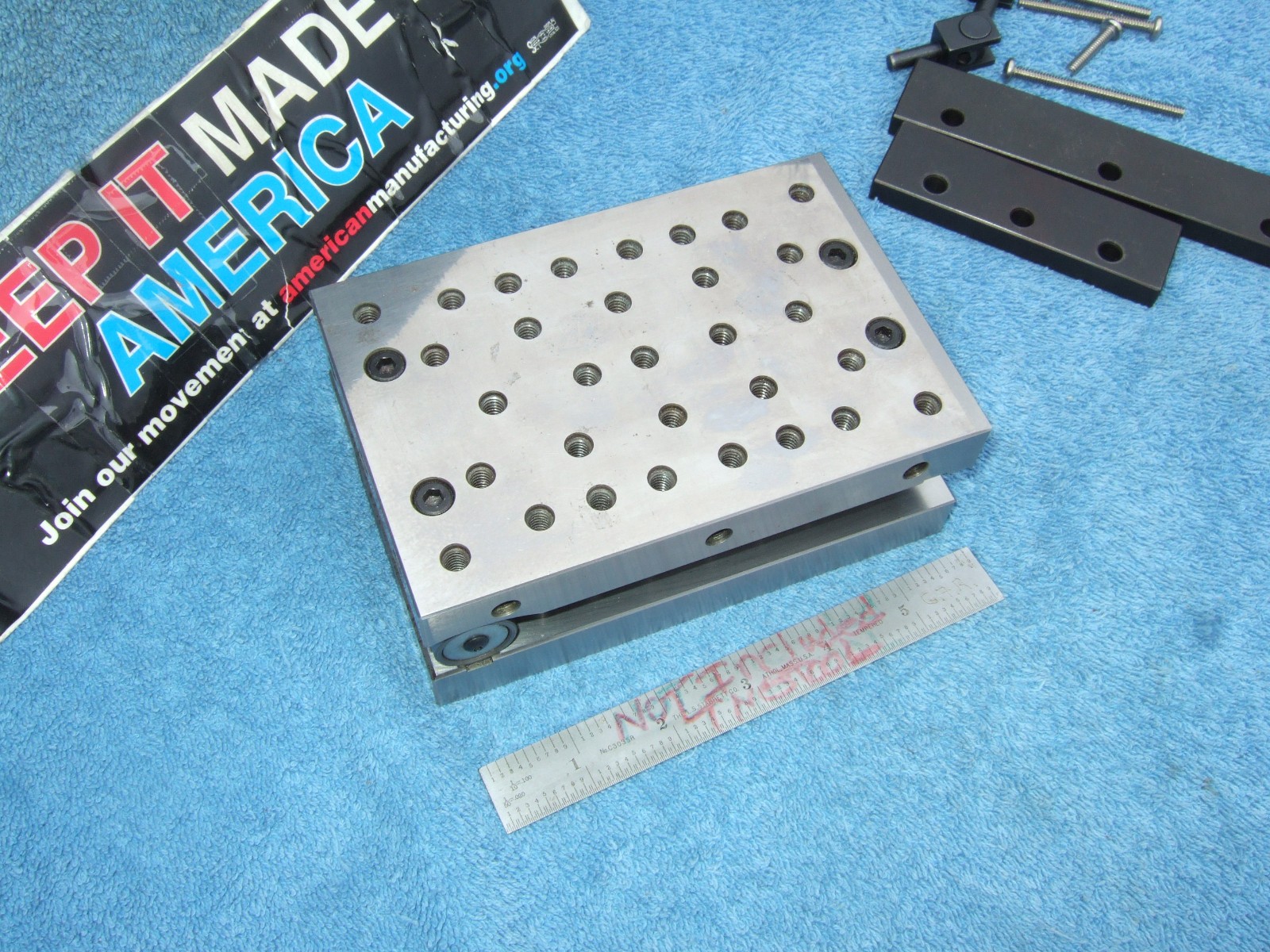 HERMANN SCHMIDT PNM4X6 Single Angle Adjustable Sine Plate Used $1150 WHEN NEW QA