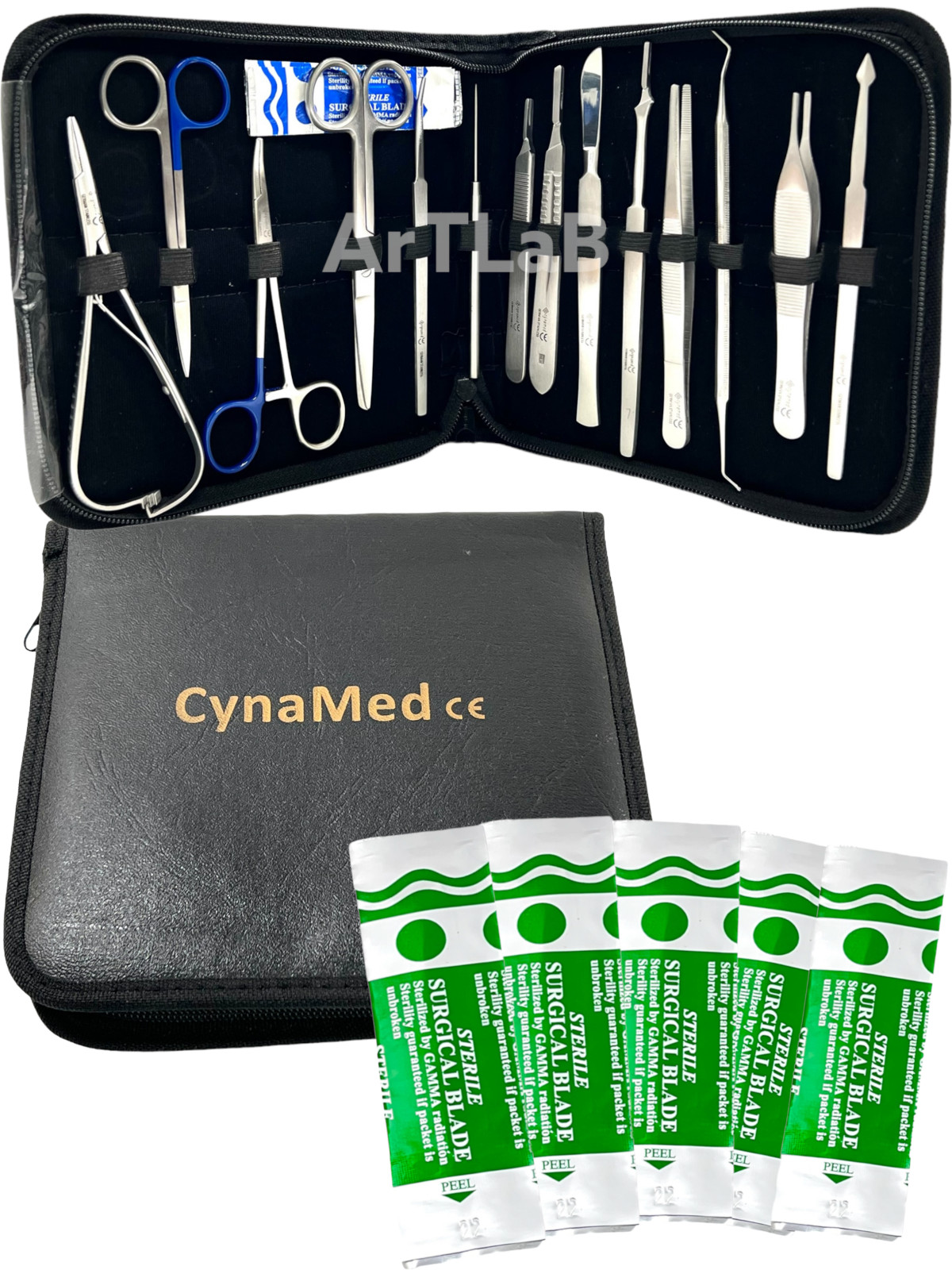 Premium 55 Pc Army Surgical Kit Sutures, Scalpel, Hemostats – Military First Aid