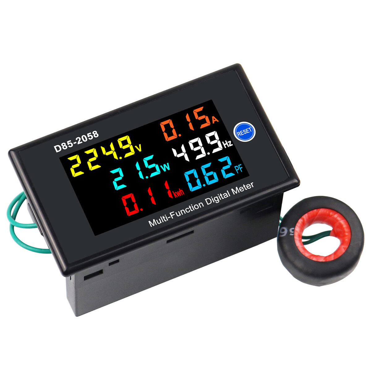 AC 40-300V 200-450V Digital Meter Voltage Amp Kwh Energy Power Voltmeter 0-100A