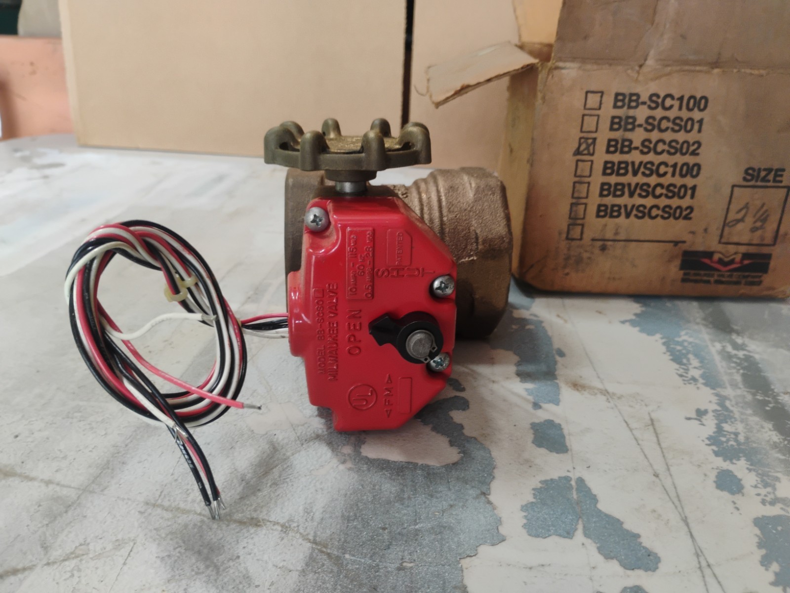 NOS MILWAUKEE VALVE 97004-W INDOOR/OUTDOOR BUTTERFLY VALVE BB-SCS02 2,1/2″
