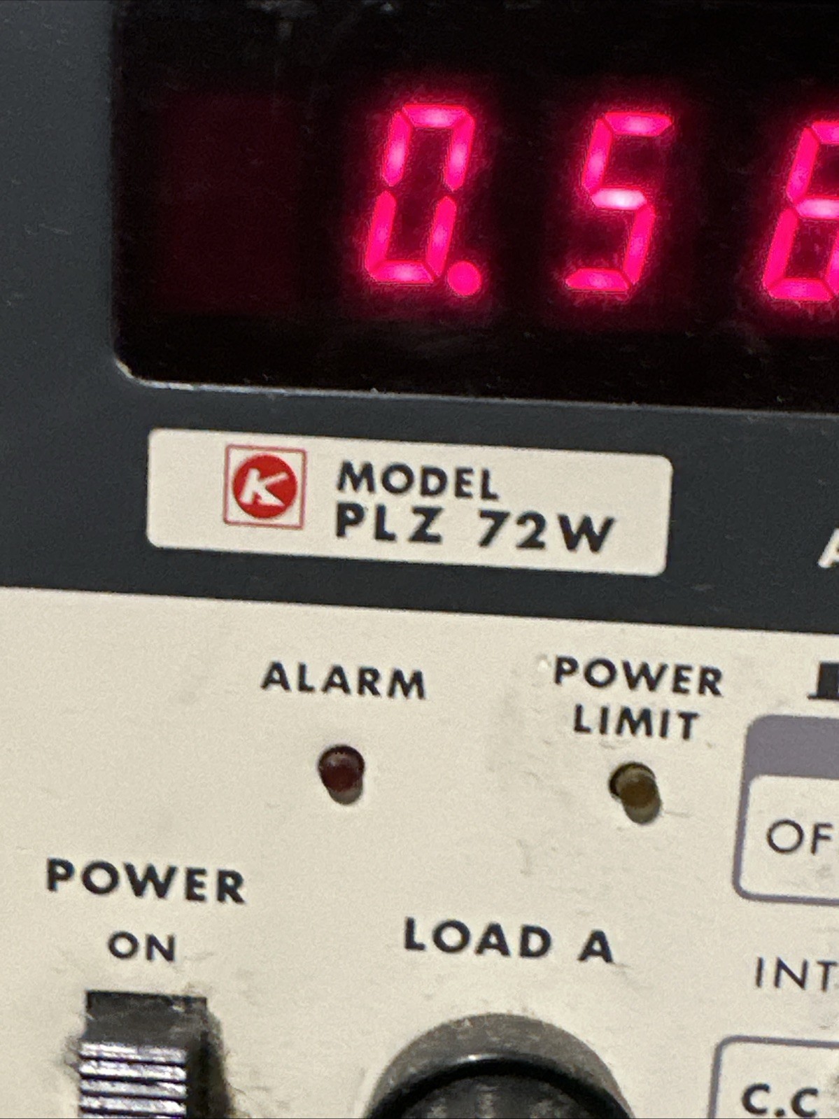 Kikusui PLZ72W DC Electronic Load 72W 4–110V 0–12A