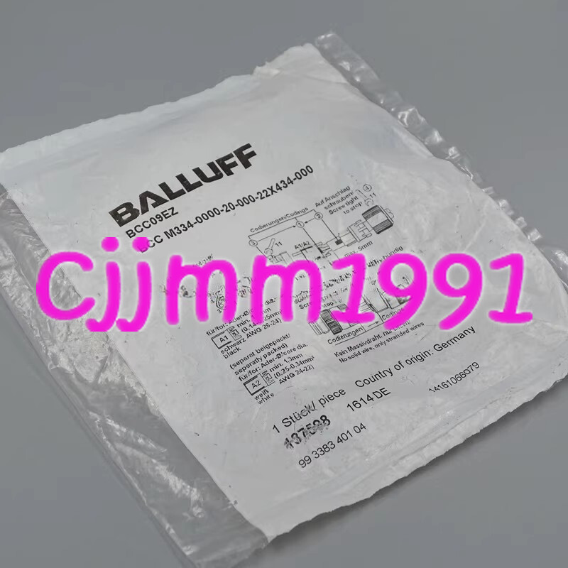 1PC NEW Original BALLUFF M8 male plug BCC09EZ BCC M334-0000-20-000-22X434-000#YX
