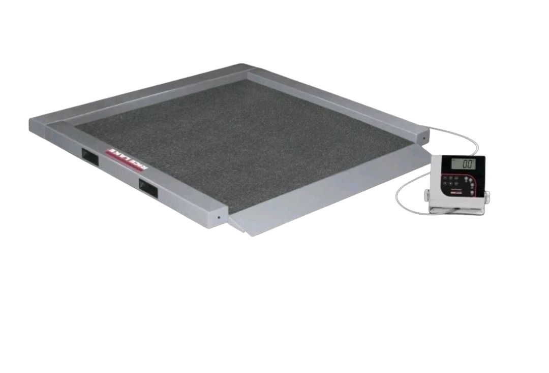 Rice Lake Portable Wheelchair Scale RL-350-5 1000lb Capacity Single Ramp