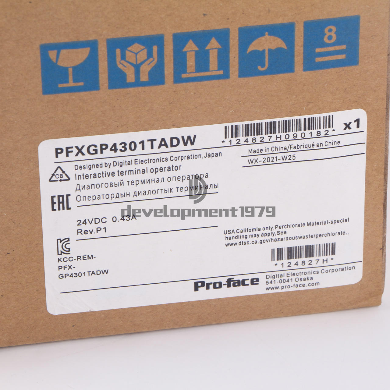 New 1PC Pro-face HMI GP-4301TW PFXGP4301TADW Touch screen