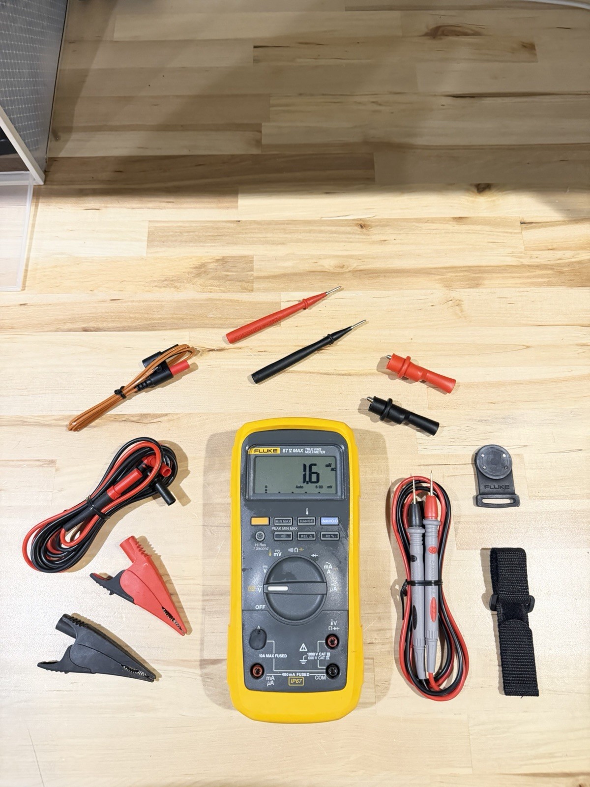 FLUKE 87V-MAX/E2 INDUSTRIAL COMBO KIT (TESTED) SHIPS FAST