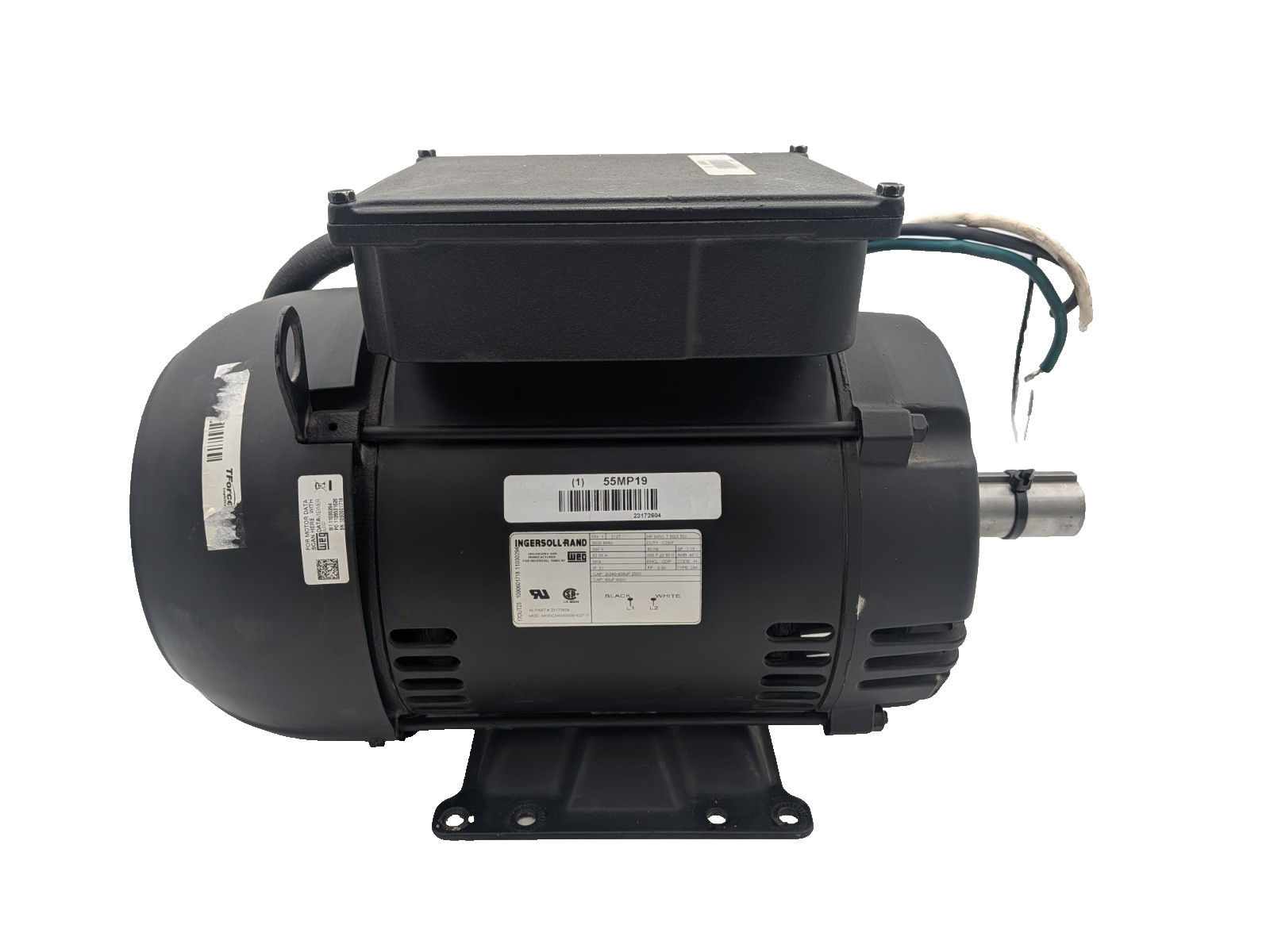 WEG 23172604 Replacement Air Compressor Motor for 2475N7 5-V, 230V 1P
