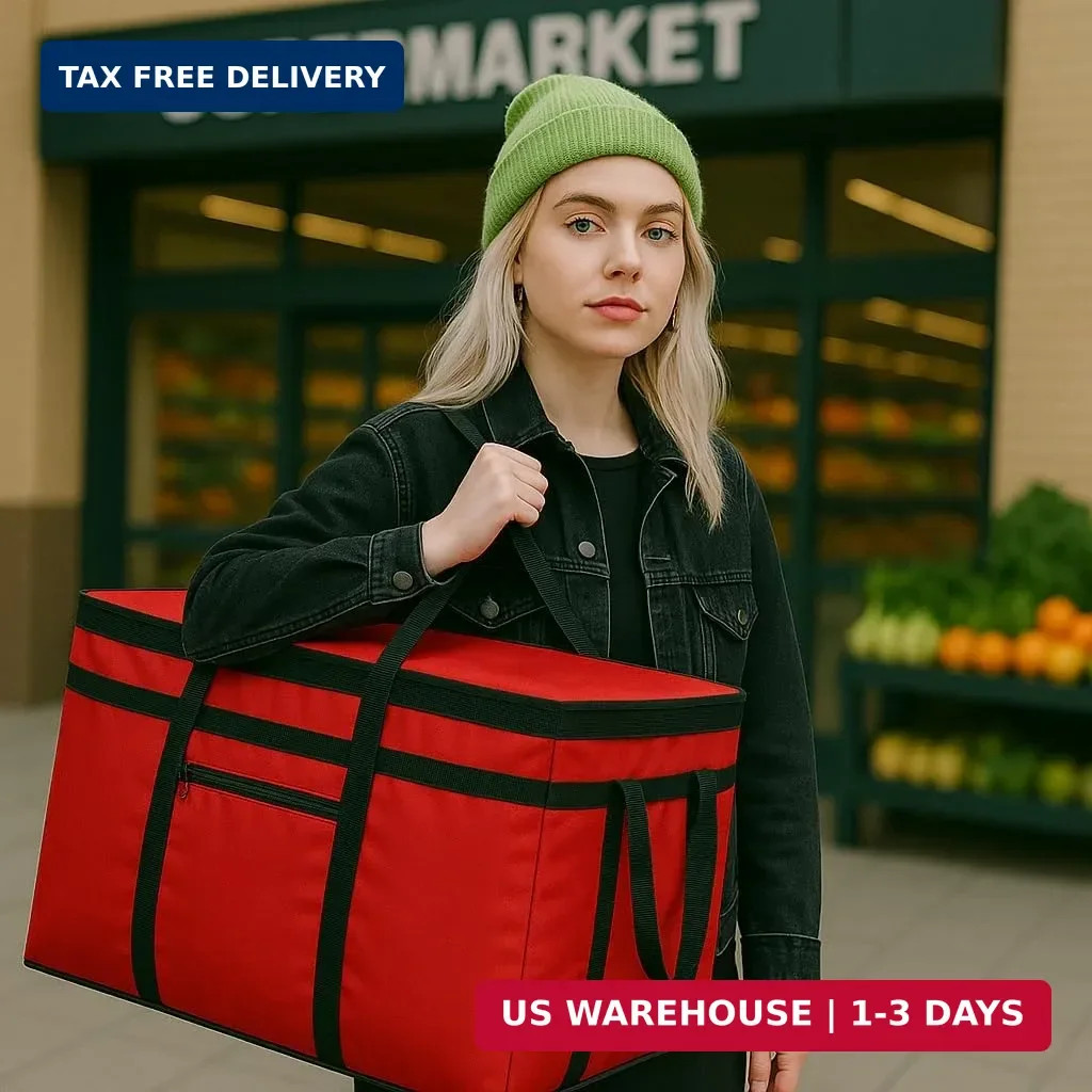 musbus Extra large XXXL Insulated Food Delivery Bag Cooler Bags Keep Food Warm C