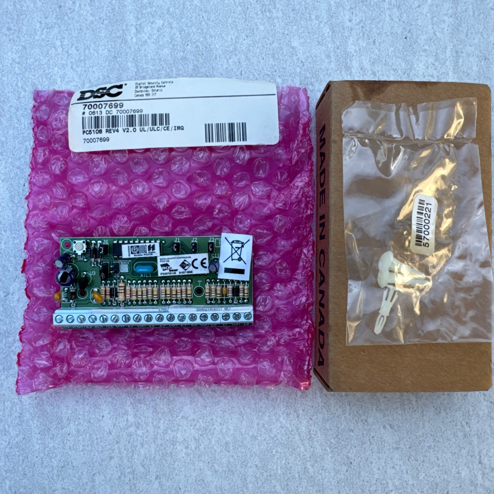 DSC PC5108 PowerSeries 8-Hardwire Zone Expander Module OPEN BOX ~ FREE SHIPPING