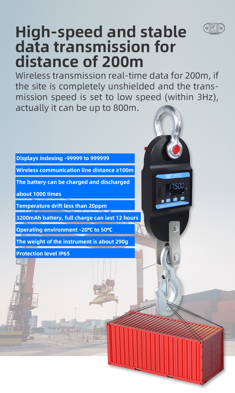 DAYSENSOR Digital tension Load Cell Link Scale Handheld Indicator LCD display