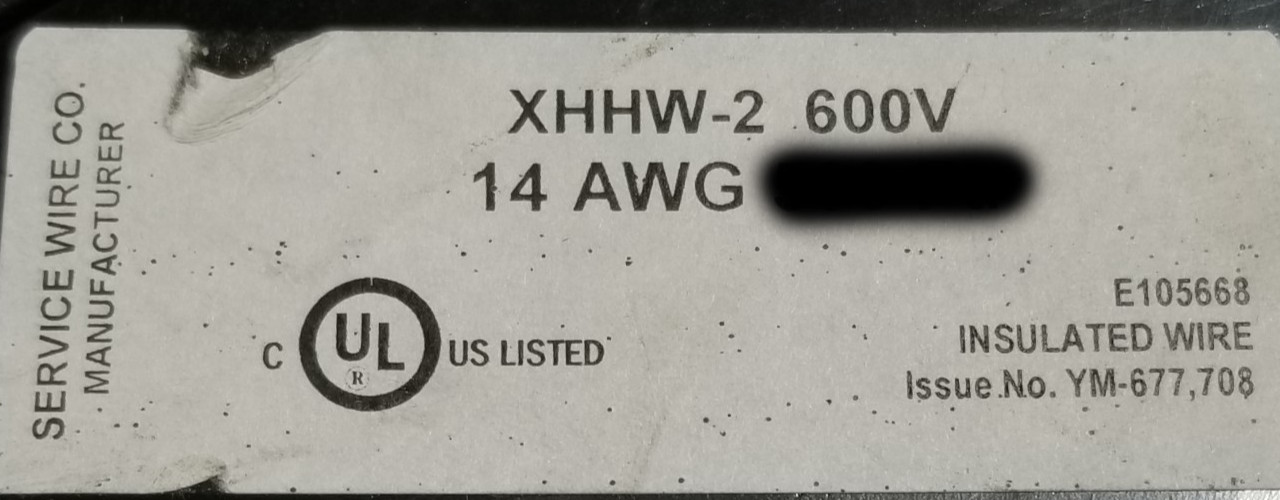 Service Wire #14awg 7 Stranded Tinned Copper XLPE XHHW-2 Wire 600V Gray /100ft