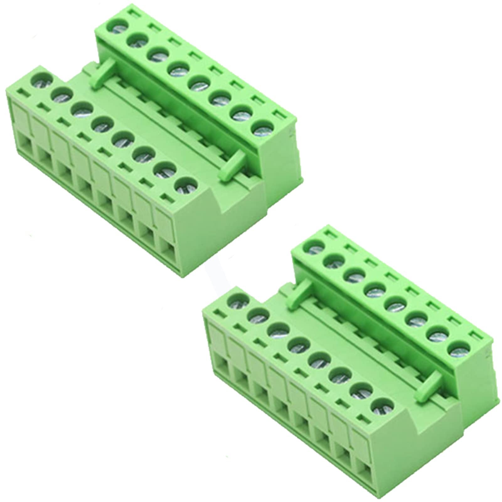 Jienk 2Set 8-Pin 300V 8A KF2EDGK 3.5mm Pitch Screw Terminal Block Pluggable C…