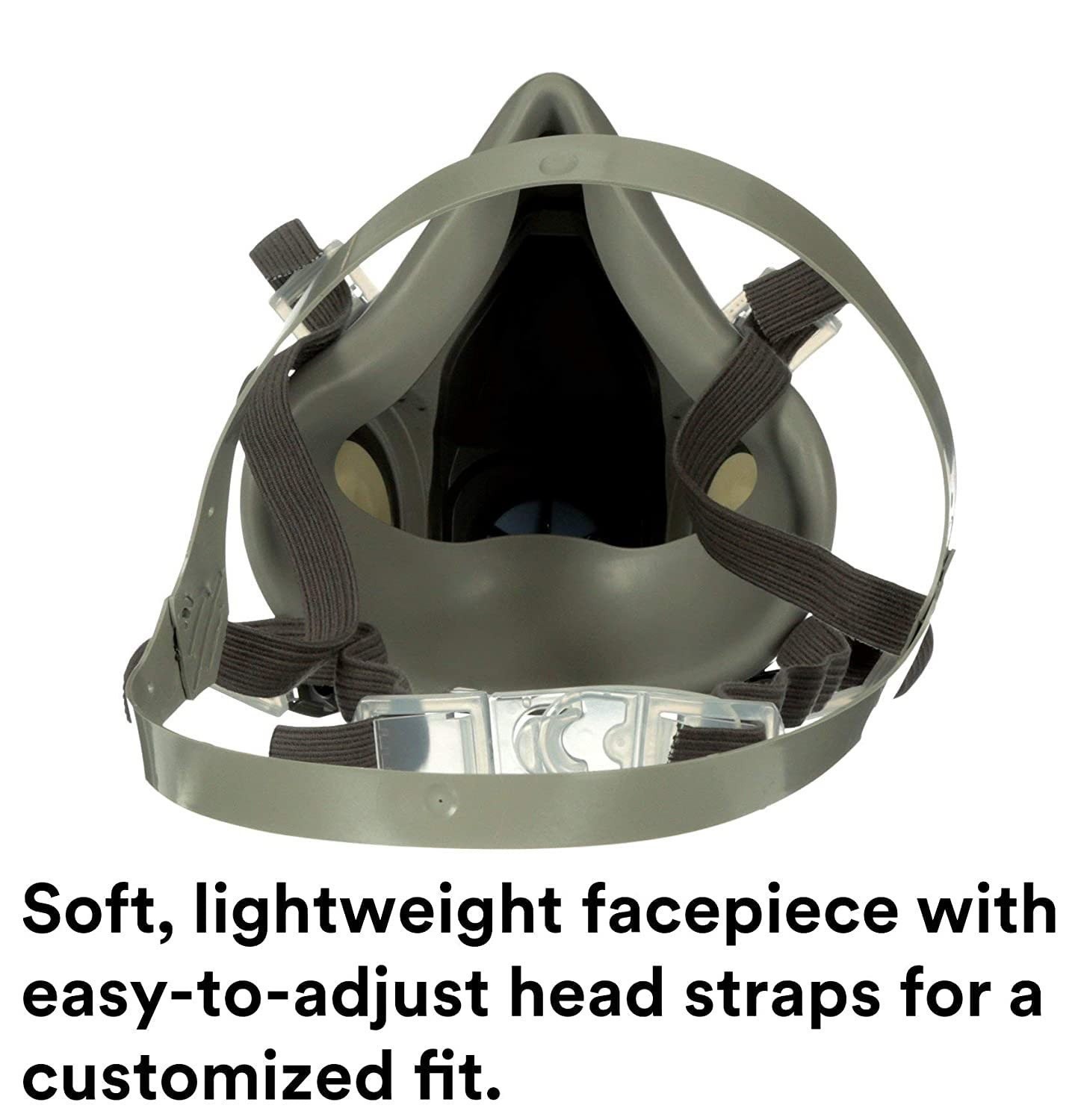 3M 6200 Half Facepiece Reusable Respirator, NIOSH, Bayonet, 4-Point, Medium