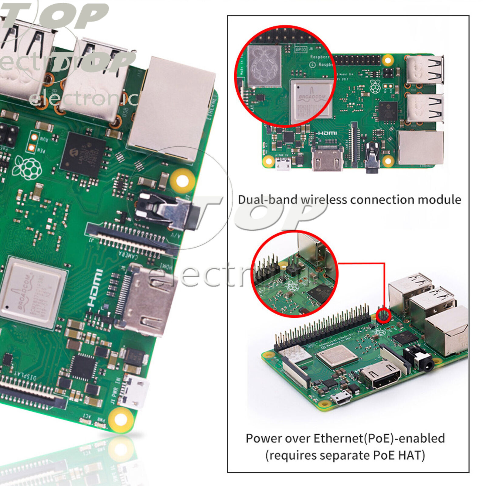 Raspberry Pi 3 Model B Plus 1.4GHz Quad Core 64Bit 1GB RAM (2018 Model)