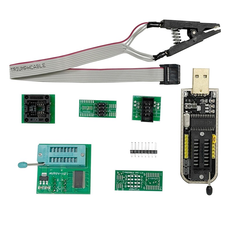 Socket Adapter Flash Chip IC Test Clips Programmer BIOS Programmer Module USB