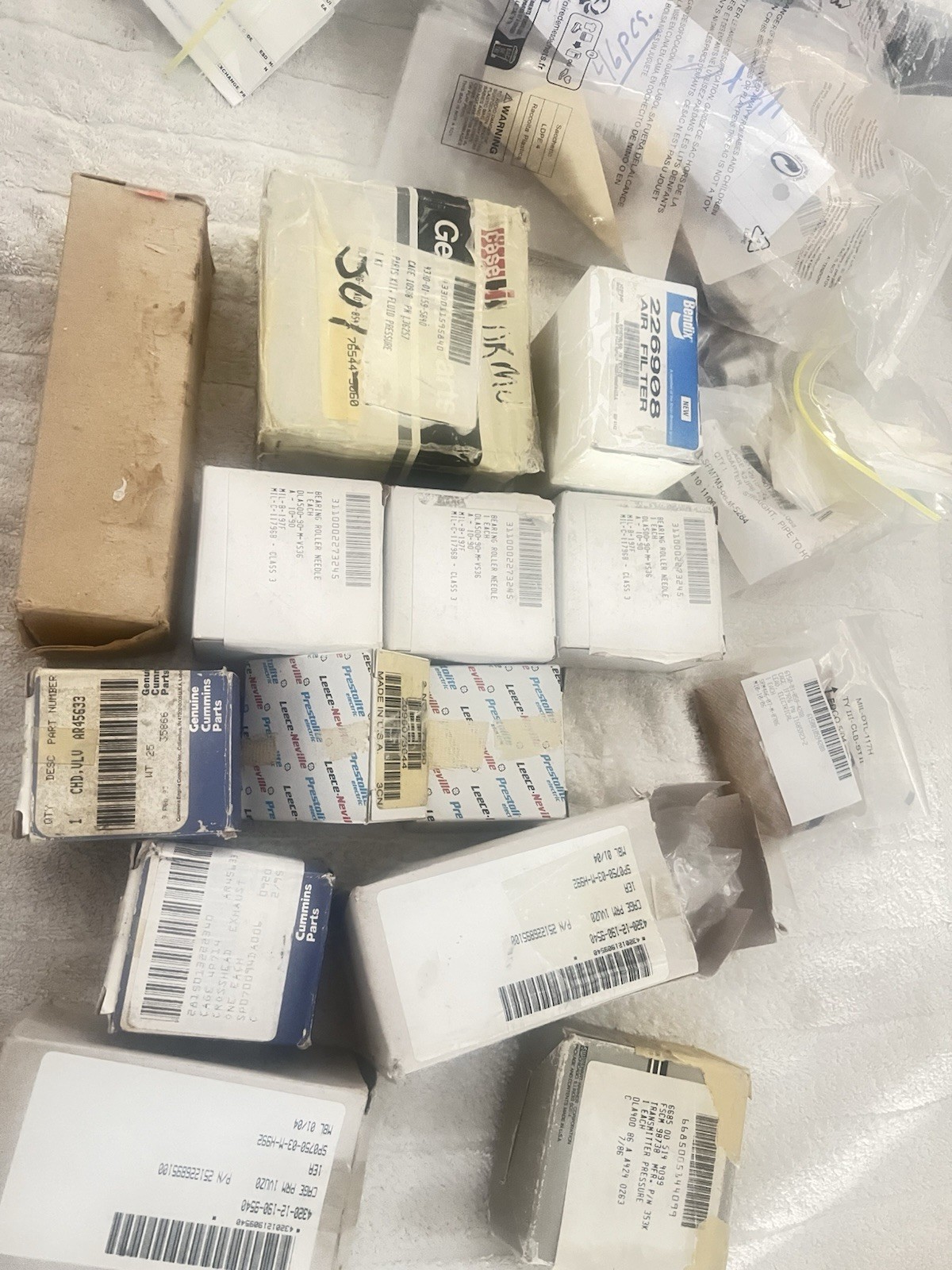 Bulk Lot of Military Parts, Mechanical Components & Parts, Bendix, Cat Elec. etc