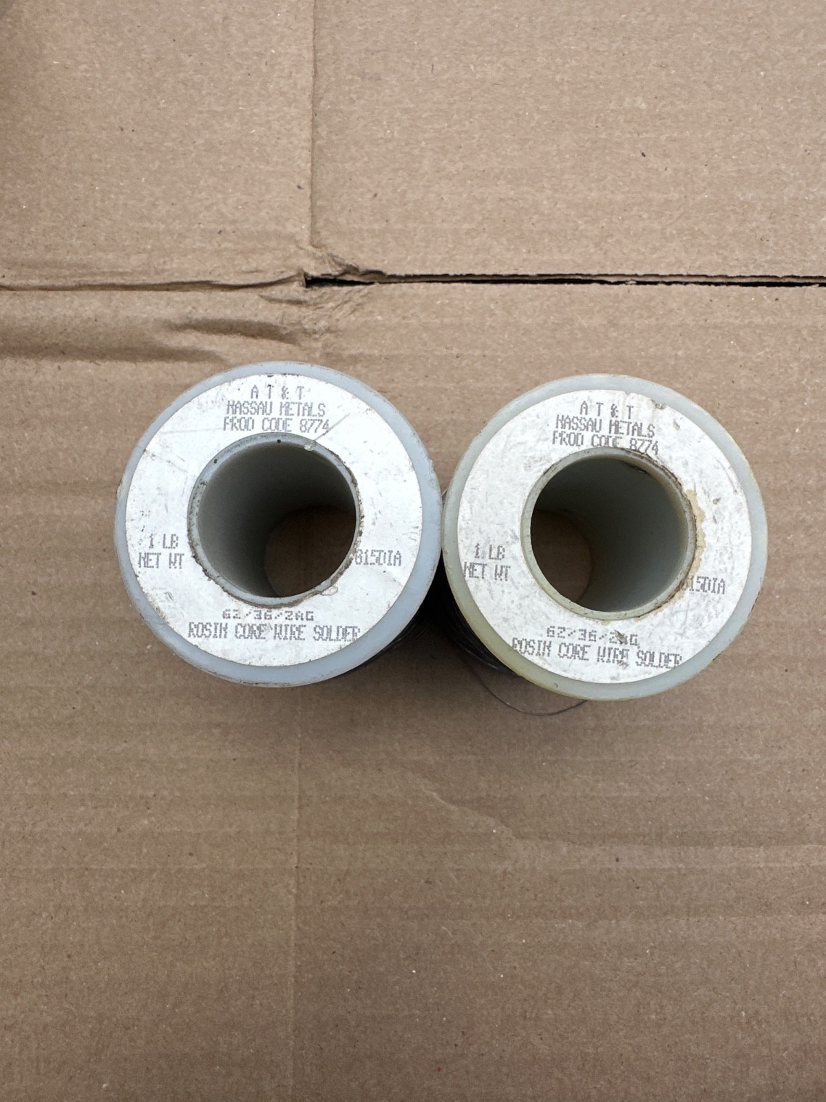 2 LBS Nassau A T & T 62sn 36pb 2ag 2LB .015 Solder