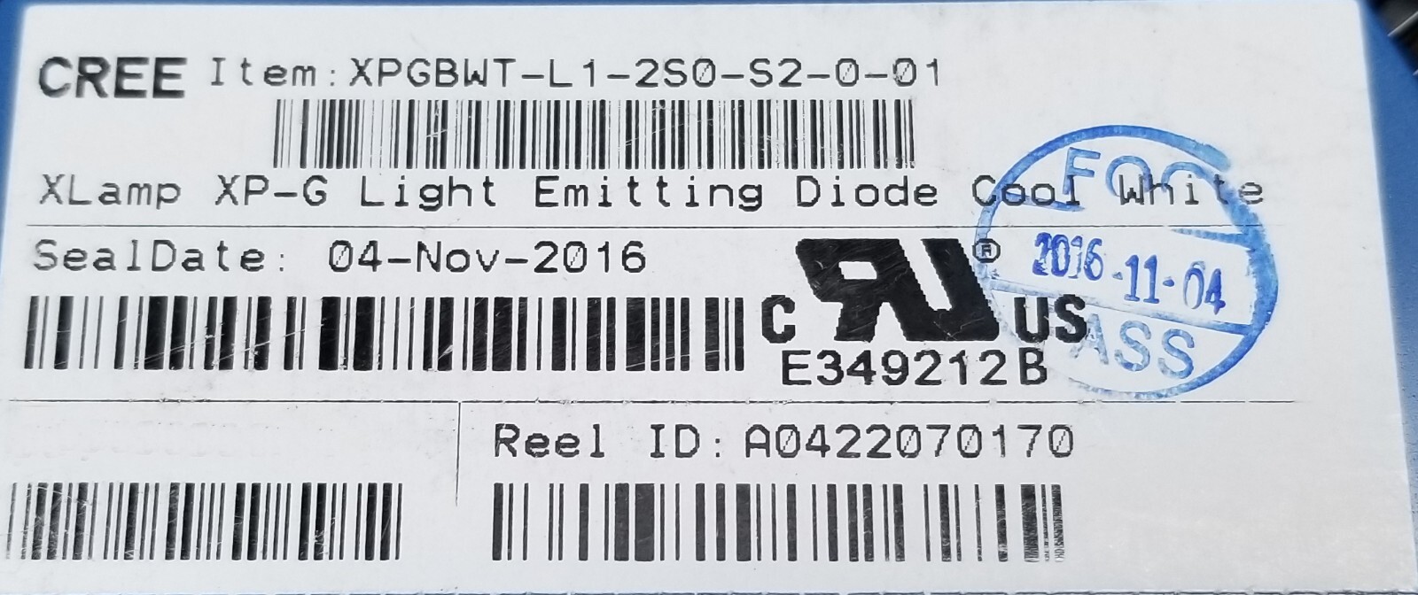 CREE XLamp XP-G Light Emitting Diode Cool White XPGWT-L1-2S0-S2-0-01 (10 Pieces)