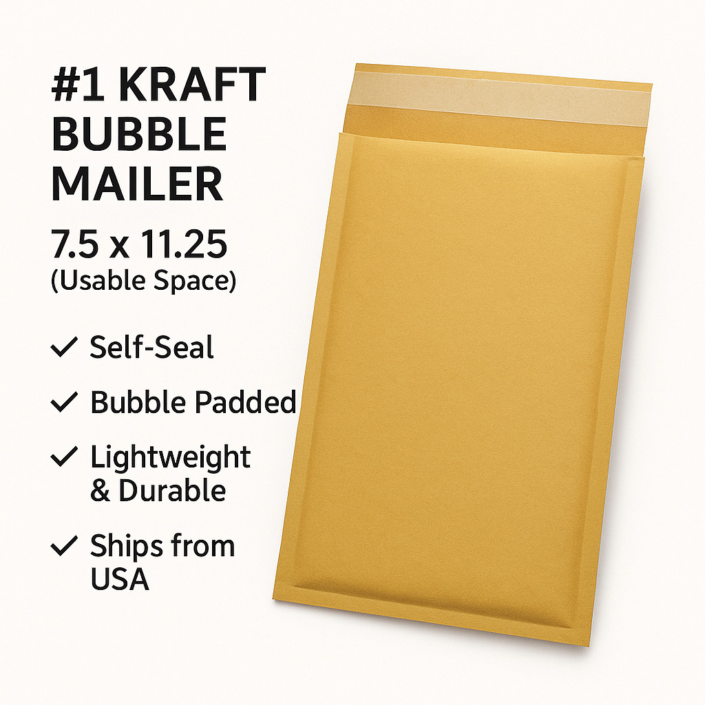 ANY SIZE KRAFT BUBBLE MAILERS SHIPPING MAILING PADDED BAGS ENVELOPES SELF SEAL