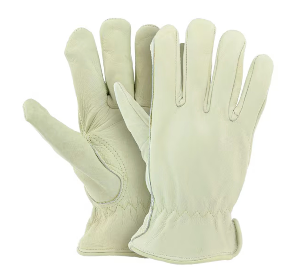 LOT of 10 (20 pairs) – PIP Pro Safety Cowhide Leather Work Glove Large