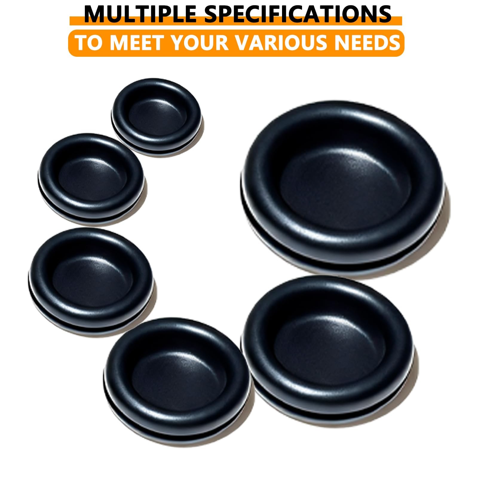 Rubber Grommet Kit 70 Pack -7 Sizes for Wiring, Automotive, Home Improvement