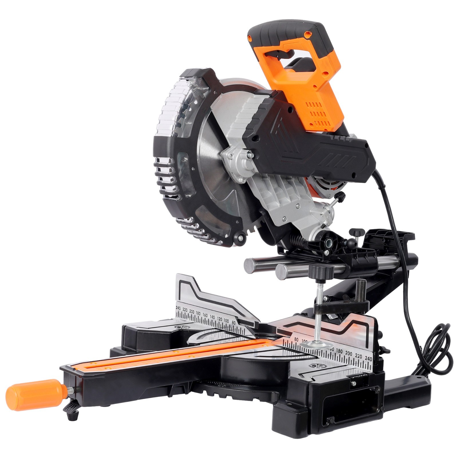 Sliding Compound Miter Saw 10-In Blade 15 Amp Motor Corded Double Bevel 48-Tooth