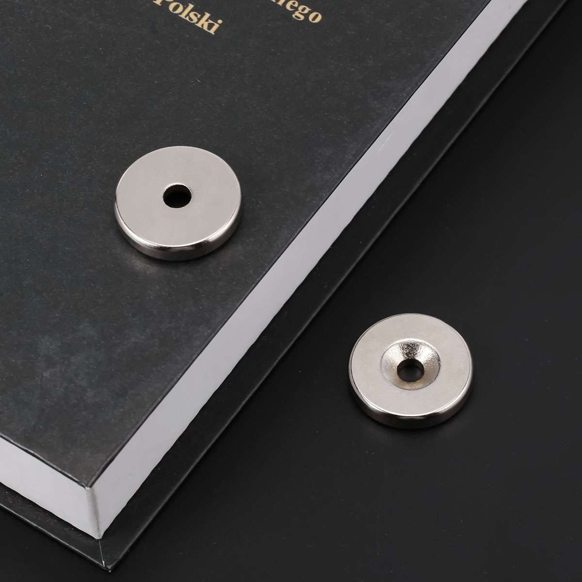 Lot Thicker Strong Magnets Countersunk Ring Large Rare Earth Neodymium 20/25mm