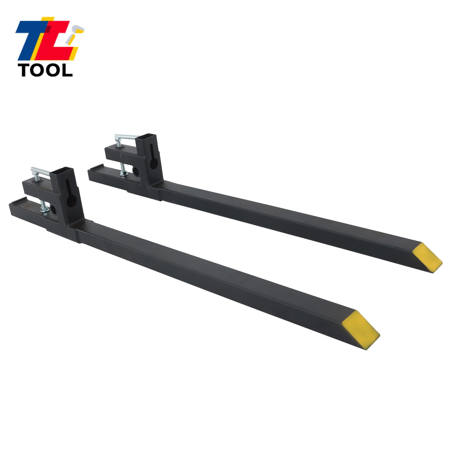 60″ Clamp on Pallet Forks 2000lbs Quick Attach Bucket Fork Heavy Duty