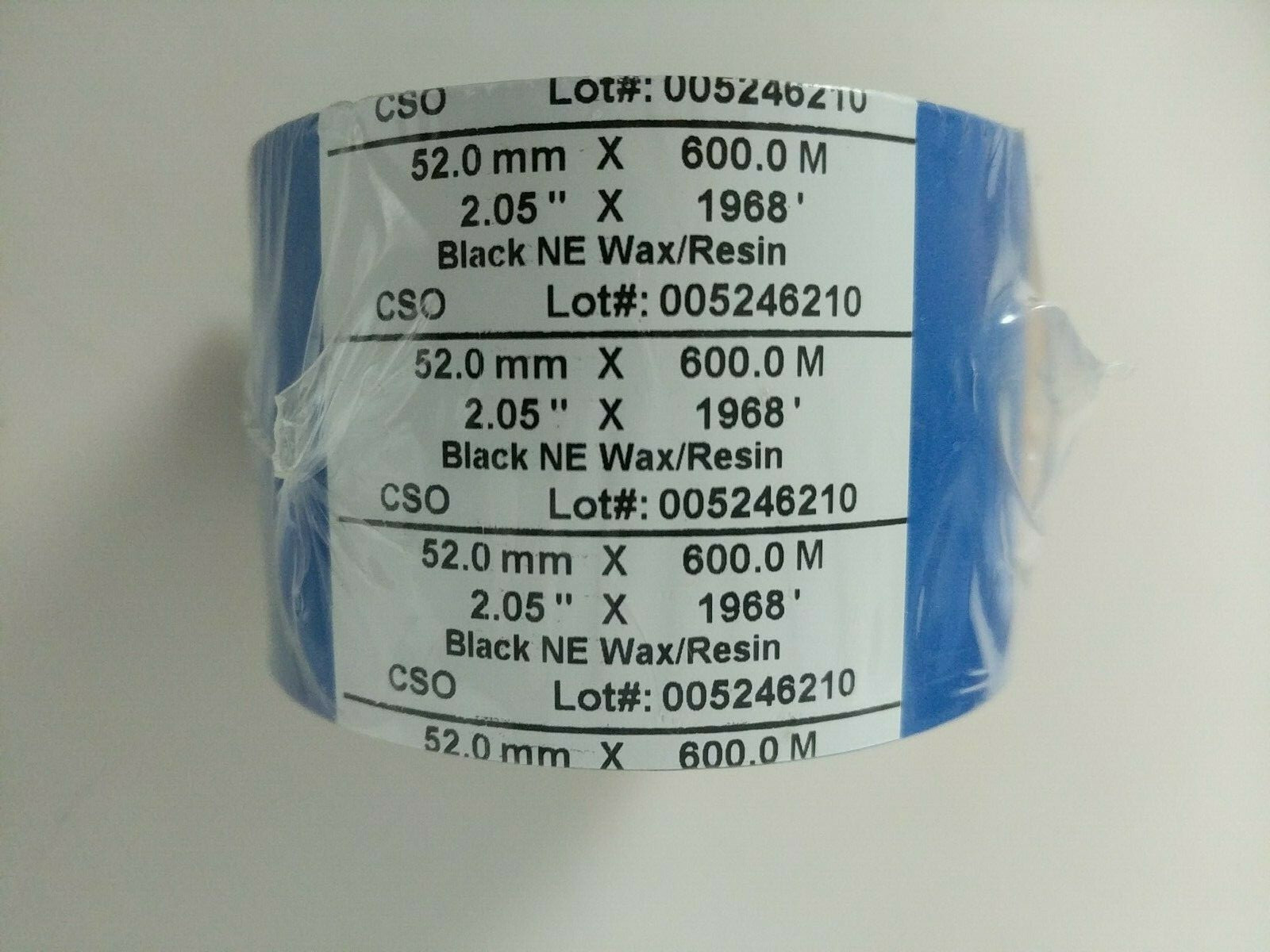 BLACK NE WAX/RESIN 52.0mm x 600.0.M, 2.05″ x 1968