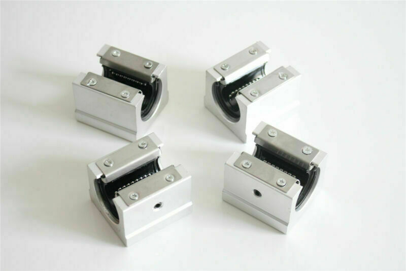 2Pcs SBR20 L200-1500mm Linear Rail Guide Shaft Rod & 4Pcs SBR20UU Block Bearing